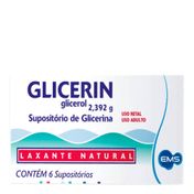 Glicerin Adulto EMS 6 Supositórios