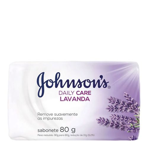 Sabonete Em Barra Johnsons Daily Care Lavanda 80g Sabonete Em Barra Johnsons Daily Care Lavanda 80g