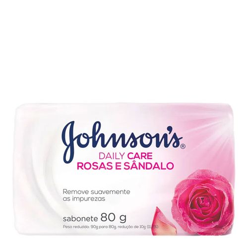 Sabonete Em Barra Johnsons Daily Care Rosas e Sândalo 80g