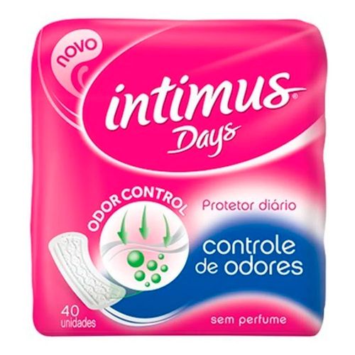 Protetor Diário Intimus Days S/P Controle Odor 40 unidades Protetor Diário Intimus Days S/P Controle Odor 40 unidades