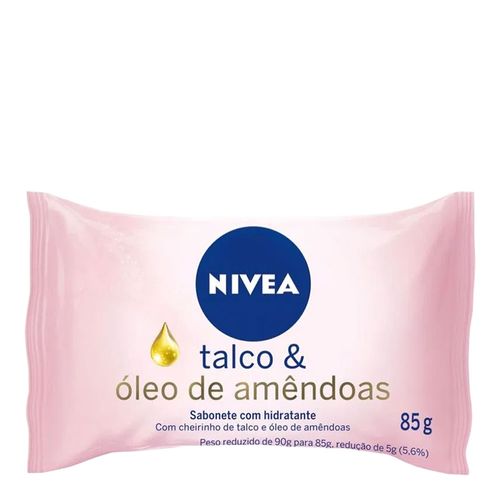 Sabonete em Barra Nivea Hidratante Talco e Óleo De Amêndoas 85g Sabonete em Barra Nivea Hidratante Talco e Óleo De Amêndoas 85g