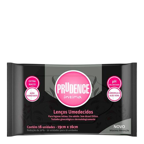 Prudence Íntima Lenço Umedecido 20 Unidades Prudence Íntima Lenço Umedecido 20 Unidades