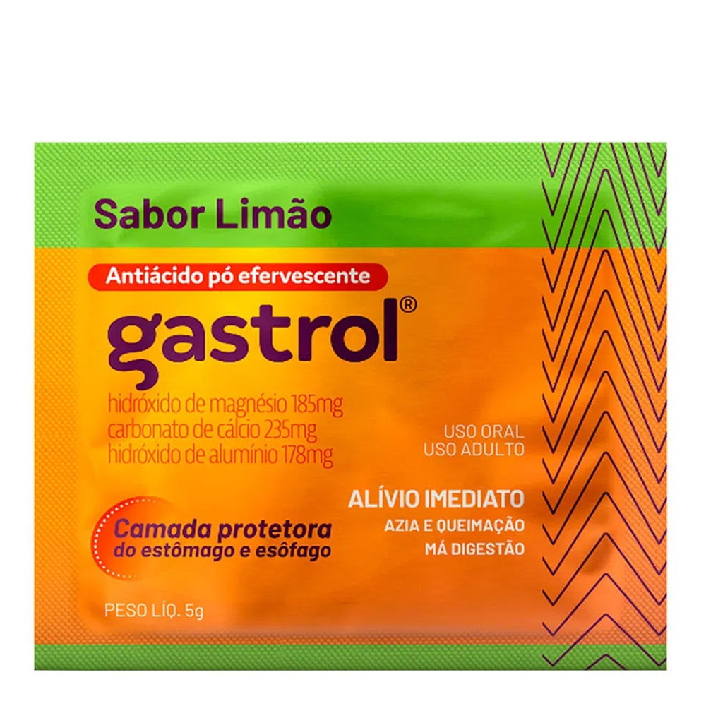 Antiácidos Gastrol 185mg/g + 235mg/g + 178mg/g 5g
