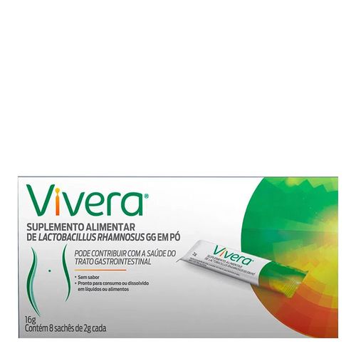 Suplemento Alimentar Vivera Probiótico 8 Sachês de 2g