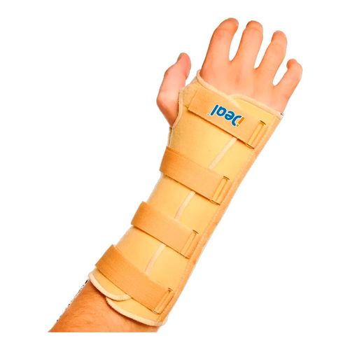 Imobilizador de Pulso Longo (Tala Longa) Bege Direito M - Ideal Imobilizador de Pulso Longo (Tala Longa) Bege Direito M - Ideal