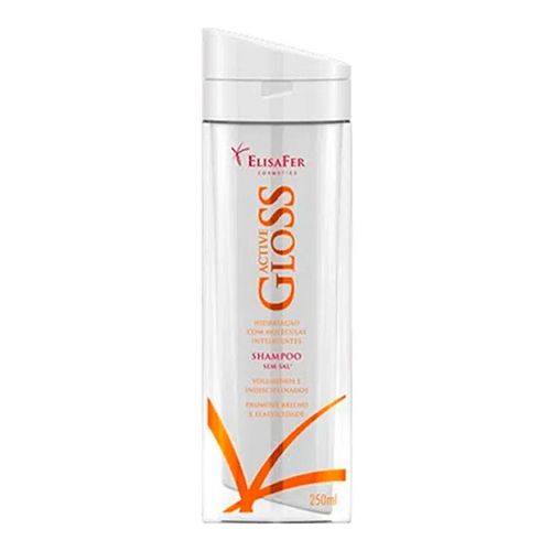 Shampoo Elisafer Active Gloss Cabelos Volumosos 250ml Shampoo Elisafer Active Gloss Cabelos Volumosos 250ml