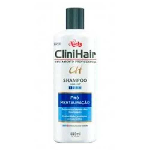 Shampoo Niely Clinhair Pró Restauração 480ml Shampoo Niely Clinhair Pró Restauração 480ml