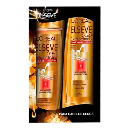 Shampoo Elseve Óleo Extraordinário 400ml + Condicionador 200ml Shampoo Elseve Óleo Extraordinário 400ml + Condicionador 200ml