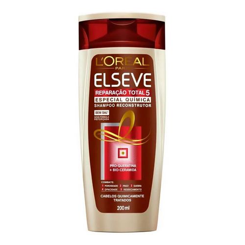 Shampoo Elsève Reparação Total 5 Química 200ml Shampoo Elsève Reparação Total 5 Química 200ml