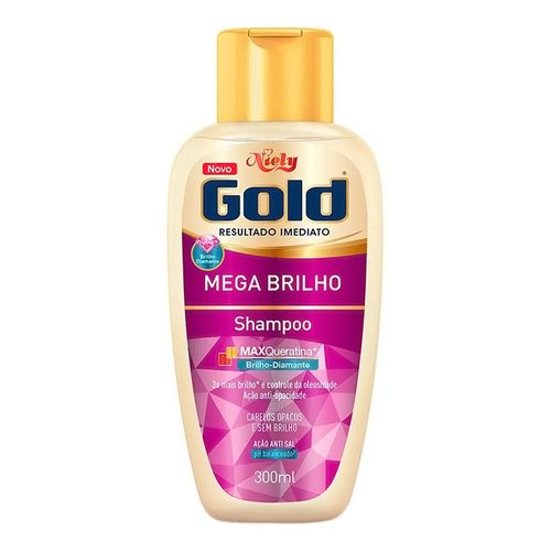Shampoo Niely Gold Mega Brilho 300ml Shampoo Niely Gold Mega Brilho 300ml