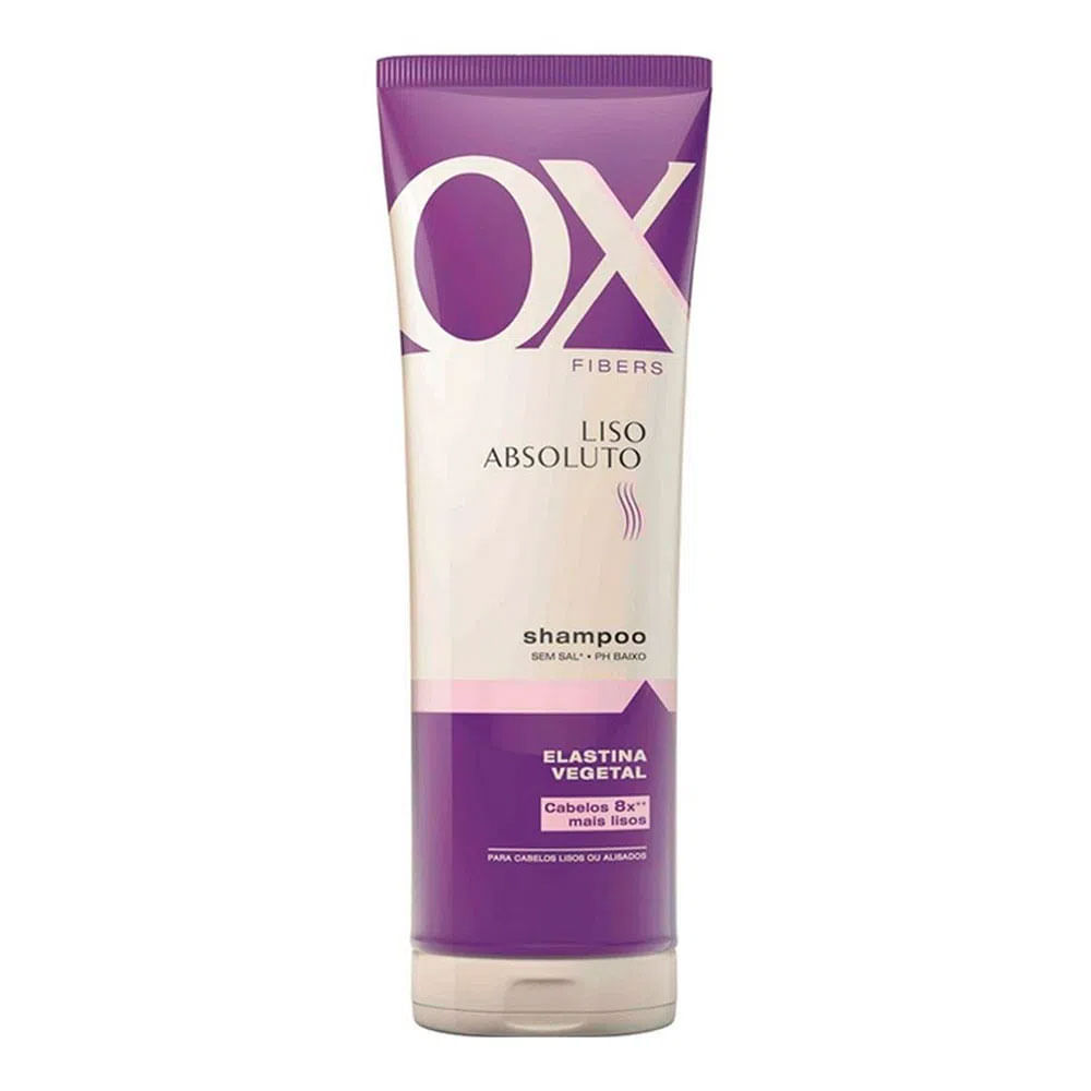 Shampoo OX Fibers Liso Absoluto 400ml - Drogaria Sao Paulo