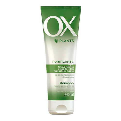 Shampoo OX Plants Purificante 240ml - Drogaria Sao Paulo
