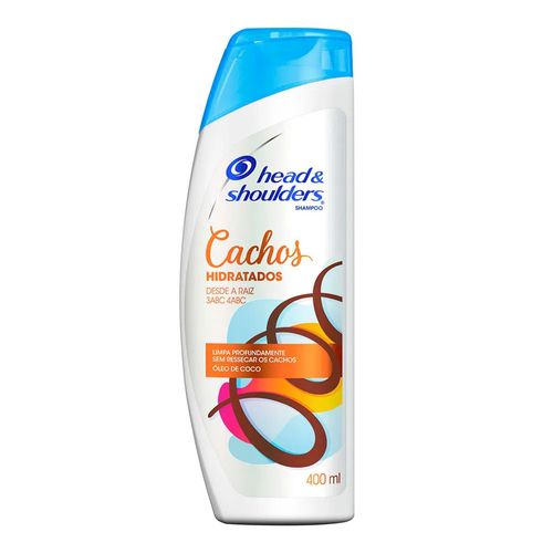 Shampoo Head & Shoulders Cachos Hidratados Óleo De Coco 400ml Shampoo Head & Shoulders Cachos Hidratados Óleo De Coco 400ml