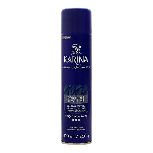 Spray Fixador Para Cabelos Karina Controle e Volume Flora 400ml