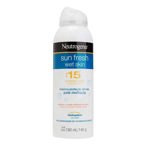 Protetor Solar Neutrogena Sun Fresh FPS 15 Aerosol 180ml Protetor Solar Neutrogena Sun Fresh FPS 15 Aerosol 180ml