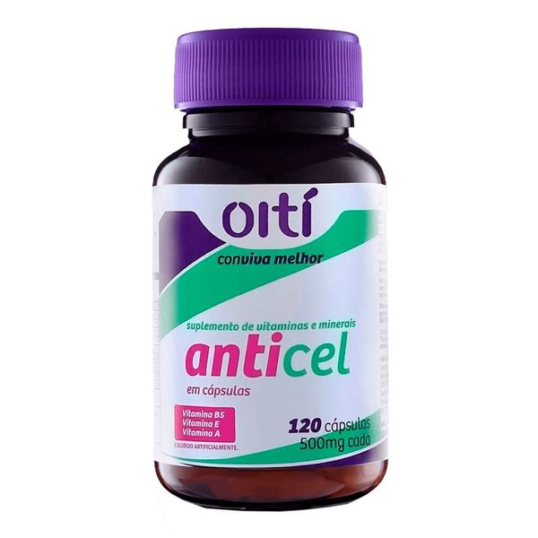 Anticel 500mg Oiti 120 Cápsulas