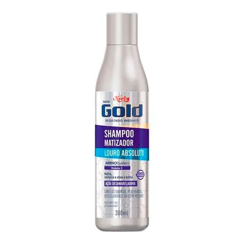 Shampoo Matizador Niely Gold Louro Absoluto 300ml Shampoo Matizador Niely Gold Louro Absoluto 300ml