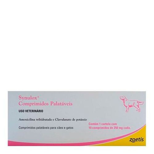 SYNULOX 250mg - caixa com 10 compr.