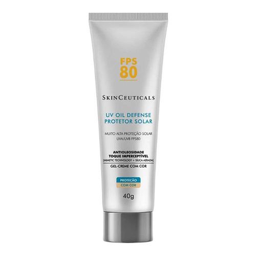 Protetor Solar Facial Skinceuticals Fps 80 Uv Oil Defense Com Cor 40G Gel Creme