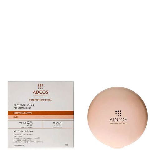 Protetor-Solar-Po-Compacto---Acido-Hialuronico-Adcos-FPS50-Nude-11g Protetor-Solar-Po-Compacto---Acido-Hialuronico-Adcos-FPS50-Nude-11g