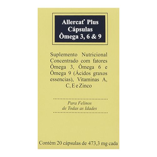 ALLERCAT PLUS -473.3mg - caixa com 20compr. ALLERCAT PLUS -473.3mg - caixa com 20compr.