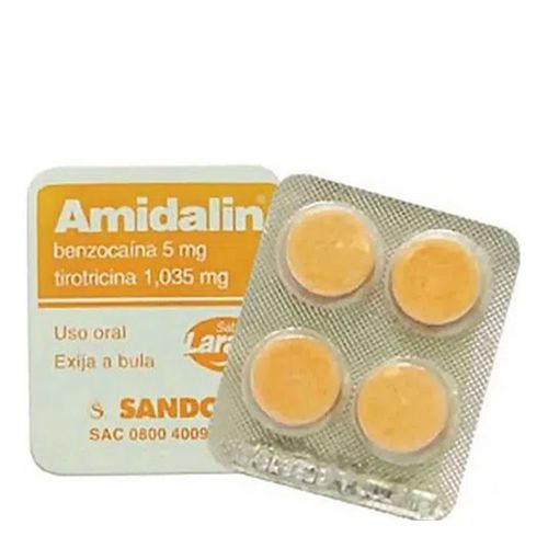 Amidalin Mel/ Limão Sandoz 4 Pastilhas Amidalin Mel/ Limão Sandoz 4 Pastilhas