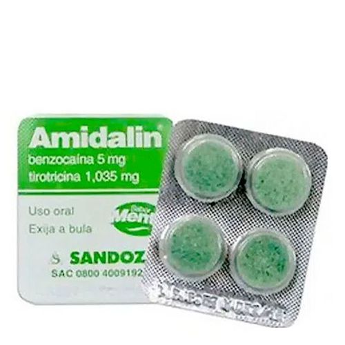 Amidalin Menta Sandoz 4 Pastilhas Amidalin Menta Sandoz 4 Pastilhas
