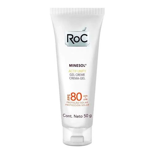 Protetor Solar Roc Minesol Actif Unify FPS 80 50g Protetor Solar Roc Minesol Actif Unify FPS 80 50g
