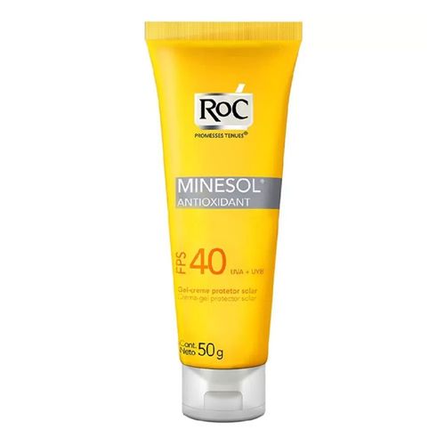 Protetor Solar Roc Minesol Antioxidante Fps 40 - 50g