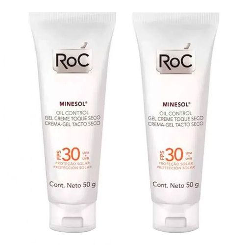 Protetor Solar Roc Minesol Oil Control FPS 30 50ml C/ 2 Unidades Protetor Solar Roc Minesol Oil Control FPS 30 50ml C/ 2 Unidades