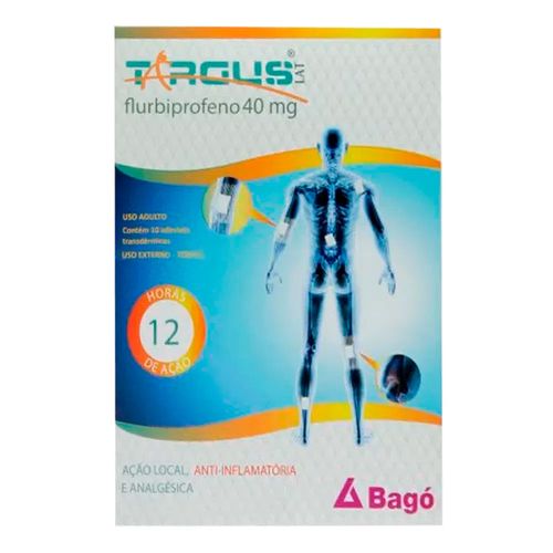 Anti-Inflamatório E Analgésico Targus Lat 40Mg 10 Adesivos