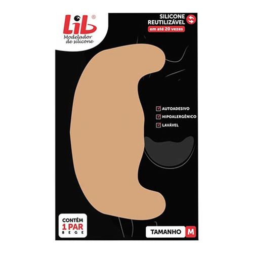 Modelador De Seio Silicone Reutilizável Lib Tamanho M Modelador De Seio Silicone Reutilizável Lib Tamanho M