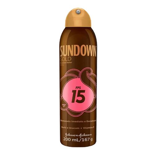 Protetor Solar Sundown Gold Spray FPS 15 200ml Protetor Solar Sundown Gold Spray FPS 15 200ml