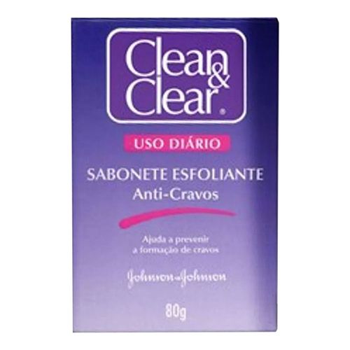 Sabonete Esfoliante Clean Clear Anticravos 80g