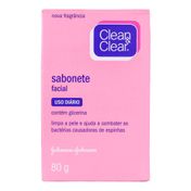 Sabonete Facial Clean Clear 80g 3 Unidades