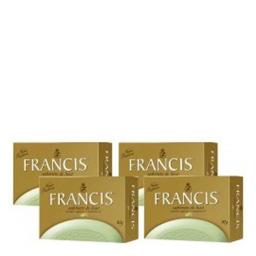 Sabonete Francis 90g Branco C/4 Sabonete Francis 90g Branco C/4