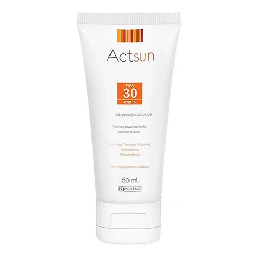 Protetor Solar Actsun Facial Fps 30 60ml Protetor Solar Actsun Facial Fps 30 60ml