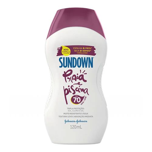Protetor Solar Sundown Praia e Piscina FPS70 120ml Protetor Solar Sundown Praia e Piscina FPS70 120ml