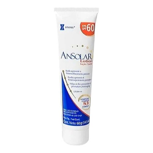 Protetor Solar Ansolar FPS 60 Loção 60gr Protetor Solar Ansolar FPS 60 Loção 60gr