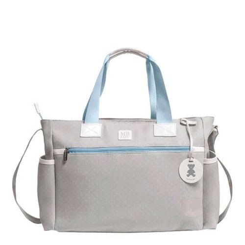 Bolsa Sacola para bebê Poá Azul - MB Baby Bolsa Sacola para bebê Poá Azul - MB Baby