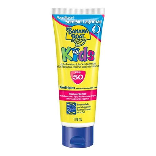 Protetor Solar Banana Boat Kids Sem Lágrimas FPS 50 118ml Protetor Solar Banana Boat Kids Sem Lágrimas FPS 50 118ml
