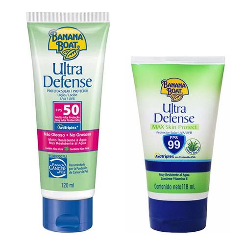 Protetor Solar Banana Boat Ultra Defense FPS 50 Grátis FPS 99 Protetor Solar Banana Boat Ultra Defense FPS 50 Grátis FPS 99