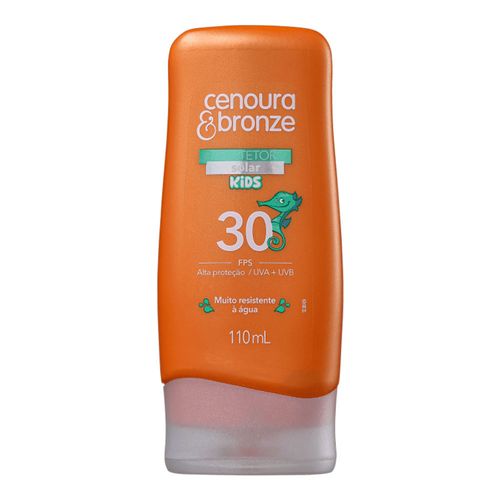 Protetor Solar Cenoura & Bronze Kids FPS 30 110ml Protetor Solar Cenoura & Bronze Kids FPS 30 110ml