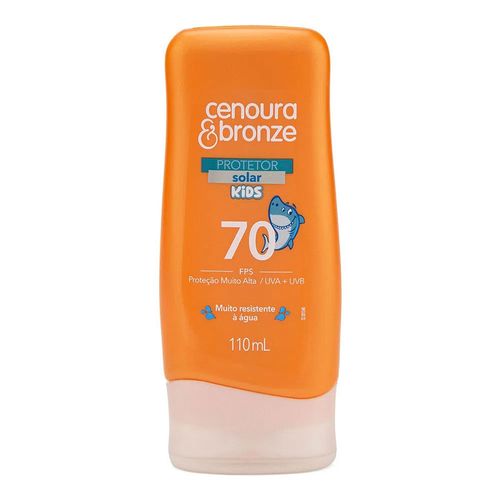Protetor Solar Cenoura & Bronze Kids FPS 70 110ml Protetor Solar Cenoura & Bronze Kids FPS 70 110ml
