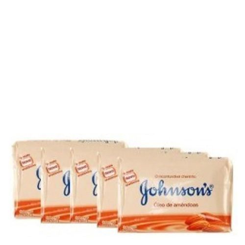 Sabonete Johnson’s Óleo de Amêndoa 90g 5 Unidades