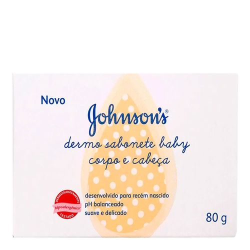 Sabonete Johnsons Dermo Baby Corpo e Cabeça 80g Sabonete Johnsons Dermo Baby Corpo e Cabeça 80g