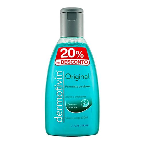 Sabonete Líquido Dermotivin Original Pele Mista ou Oleosa 120ml Sabonete Líquido Dermotivin Original Pele Mista ou Oleosa 120ml