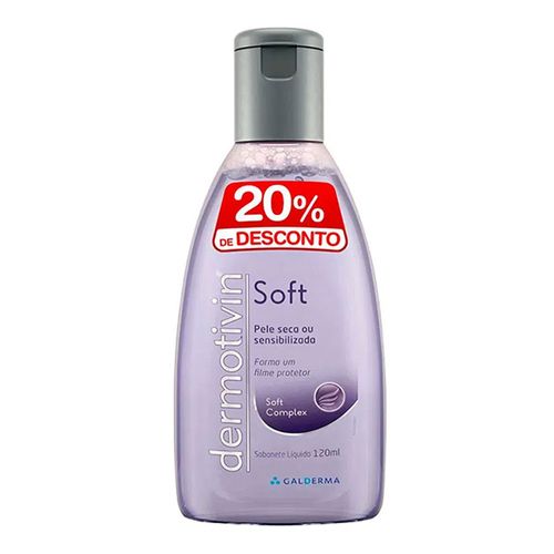 Sabonete Líquido Dermotivin Soft Pele Seca ou Sensibilizada 120ml Sabonete Líquido Dermotivin Soft Pele Seca ou Sensibilizada 120ml