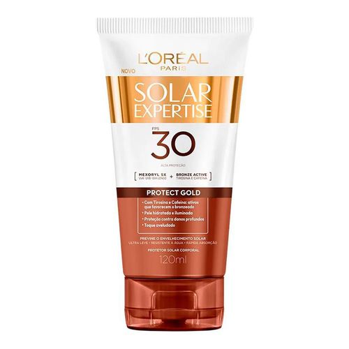 Protetor Solar Corporal L'Oréal Paris Solar Expertise Protect Gold FPS30 120ml Protetor Solar Corporal L'Oréal Paris Solar Expertise Protect Gold FPS30 120ml