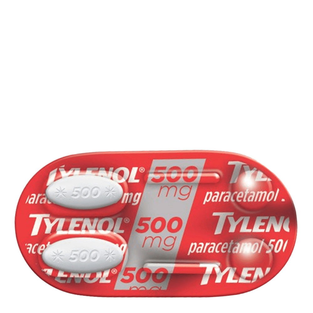 Analgésico e Antitérmico Tylenol 500mg 2 Comprimidos